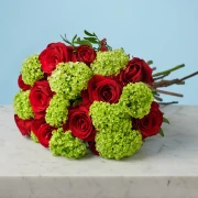 Fiery Red Bouquet - image №4