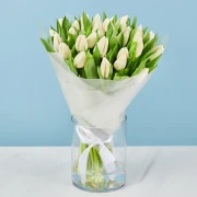 30 White Tulips - image №2