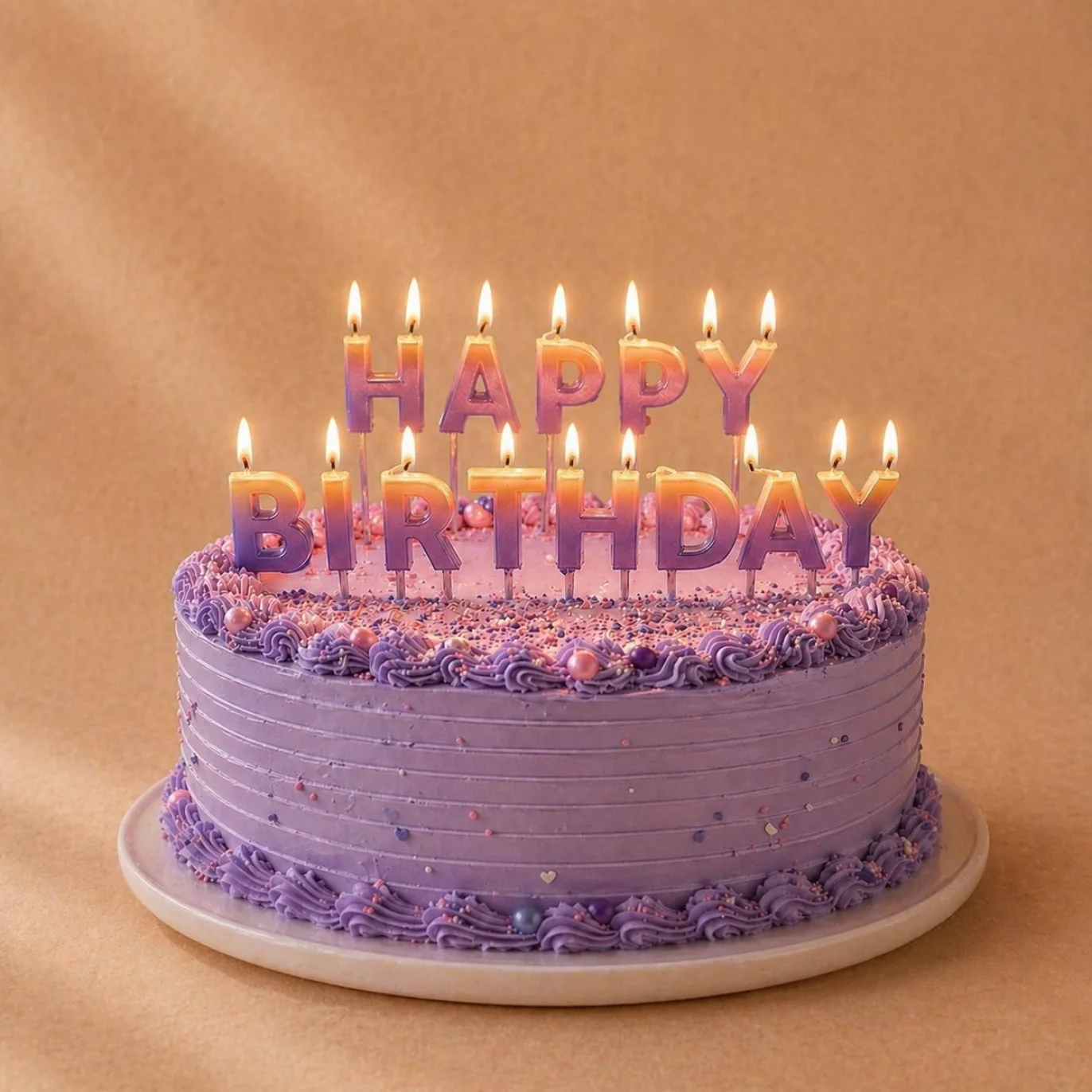 Papyrus Eco-Friendly Birthday Candles – 12-Count, Layered Primary Colors, Beeswax & Sustainable Palm Oil