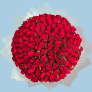 150 Red Roses from Kenya - image №2