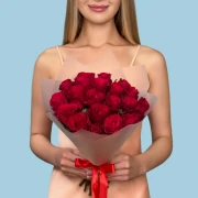 20 Red Roses from Kenya - image №1
