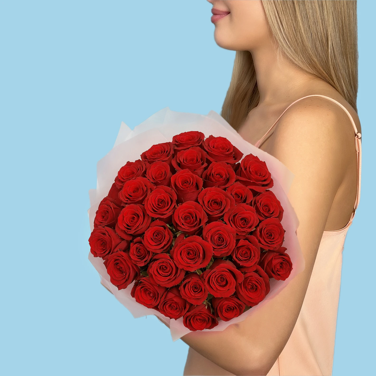 35 Red Roses from Kenya - image №2