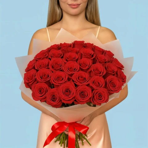 35 Premium Red Roses