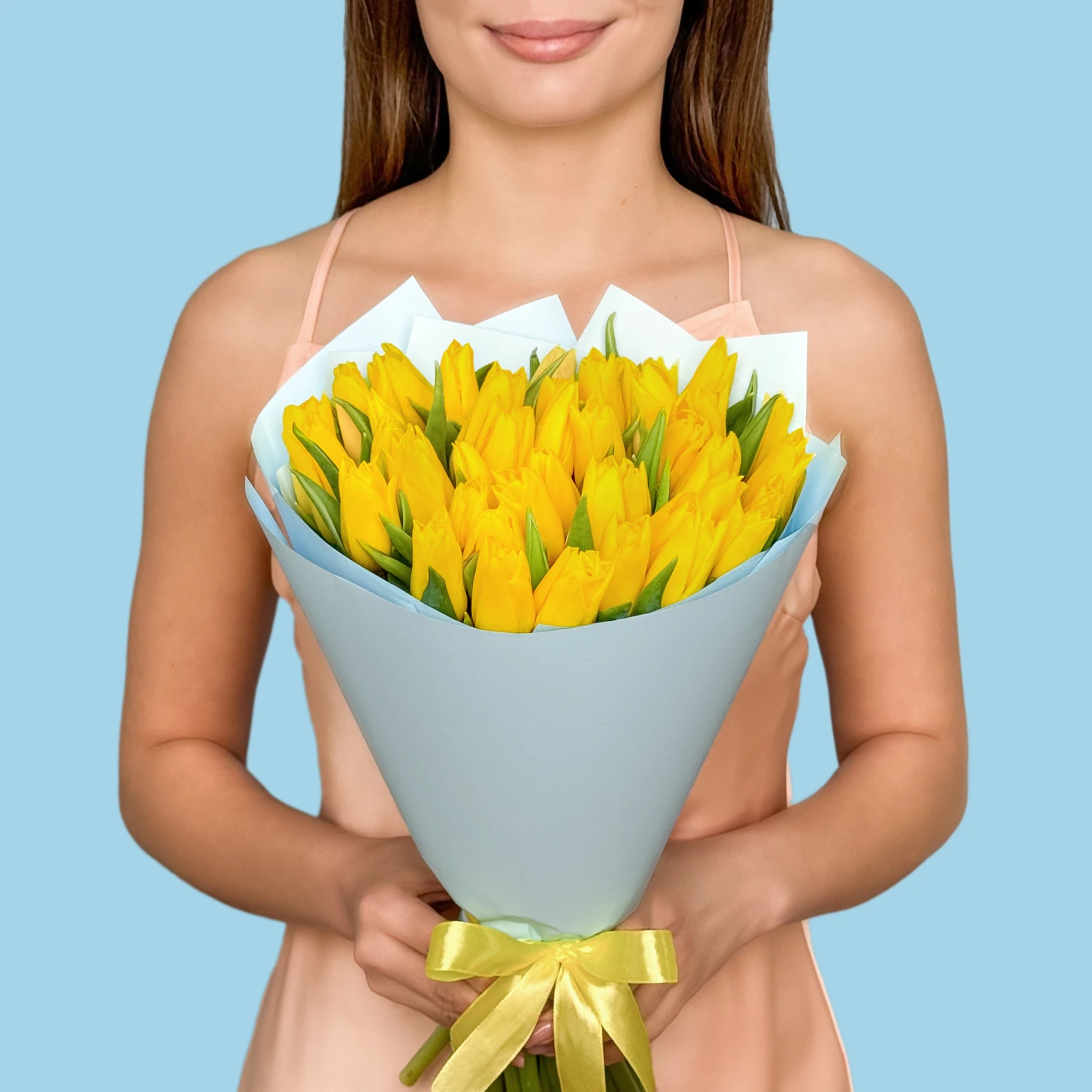 40 Yellow Tulips - image №1