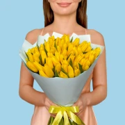 70 Yellow Tulips - image №1