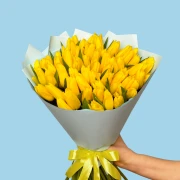 70 Yellow Tulips - image №2