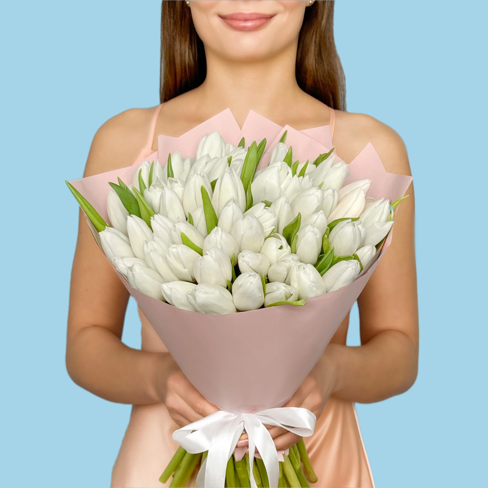 70 White Tulips - image №1
