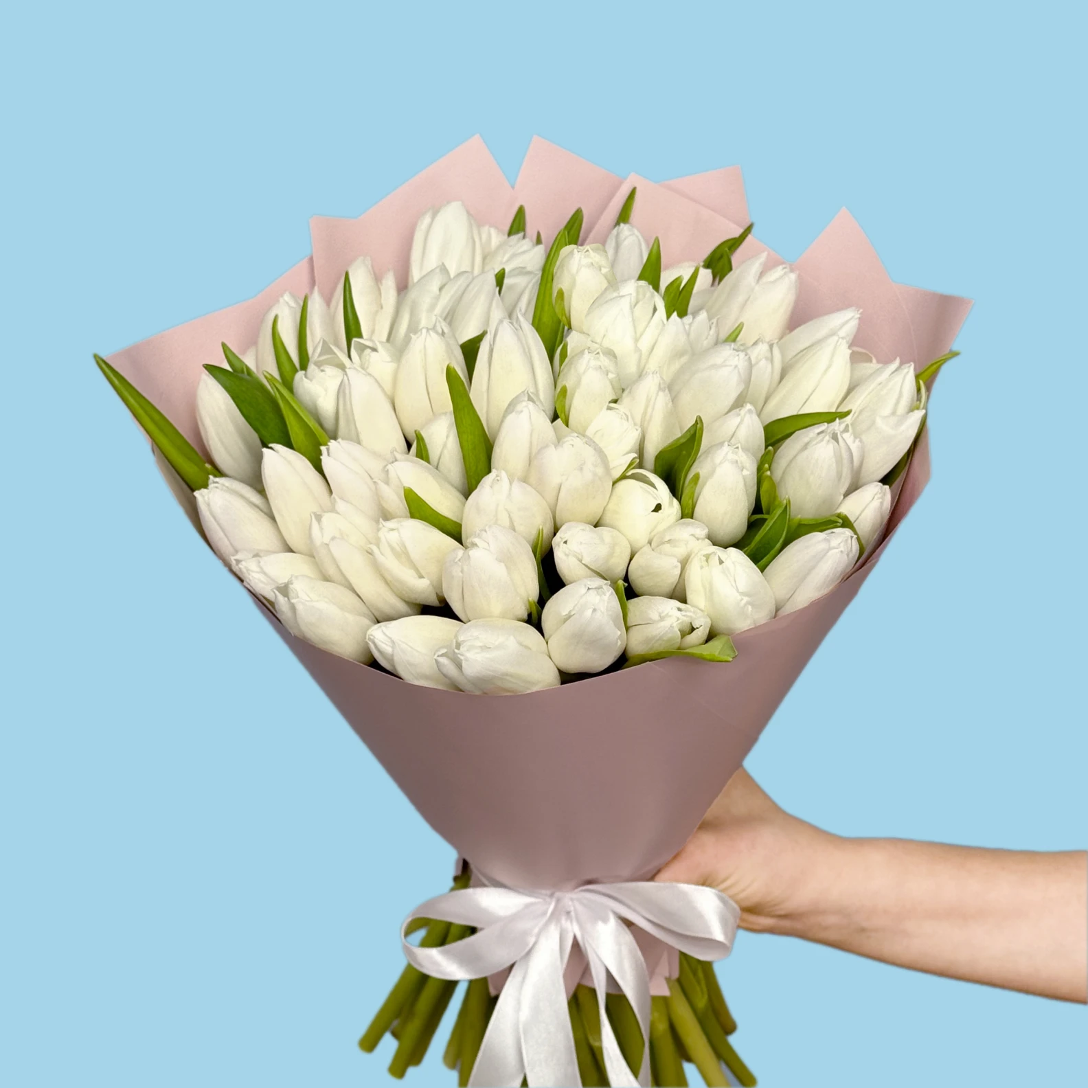 70 White Tulips - image №2