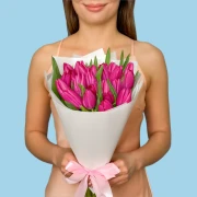 20 Pink Tulips - image №1