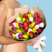40 Mixed Tulips - image №4