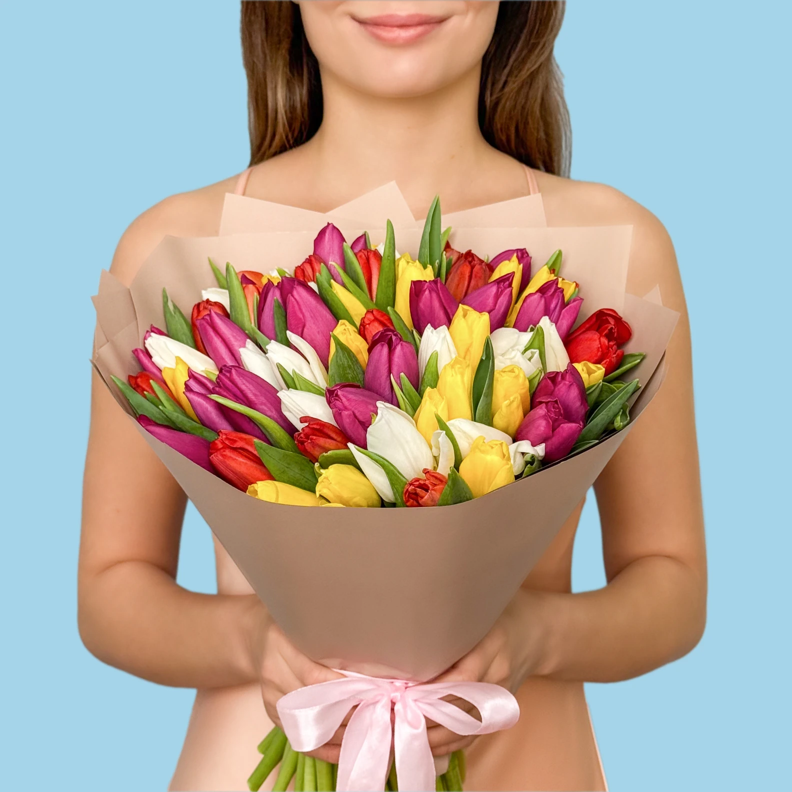70 Mixed Tulips - image №1