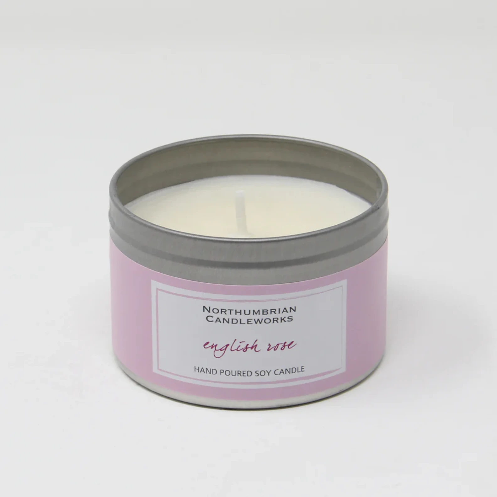 English Rose Candle in a Tin 220g - image №1