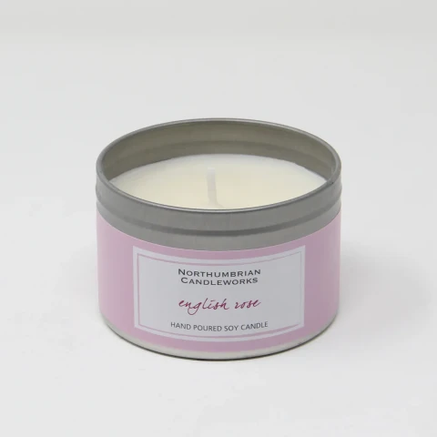 English Rose Candle in a Tin 220g