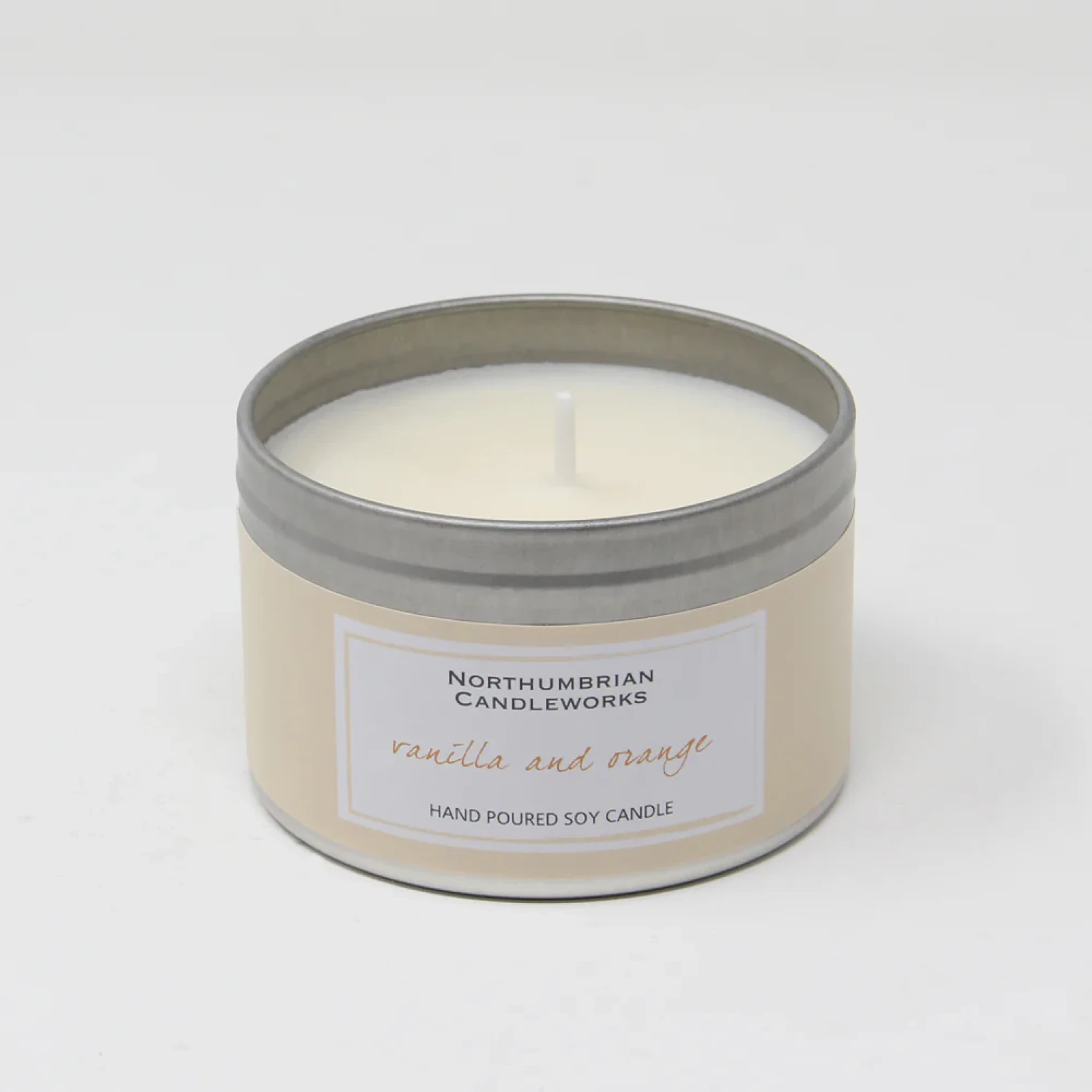 Vanilla & Orange Candle in a Tin 220g - image №1