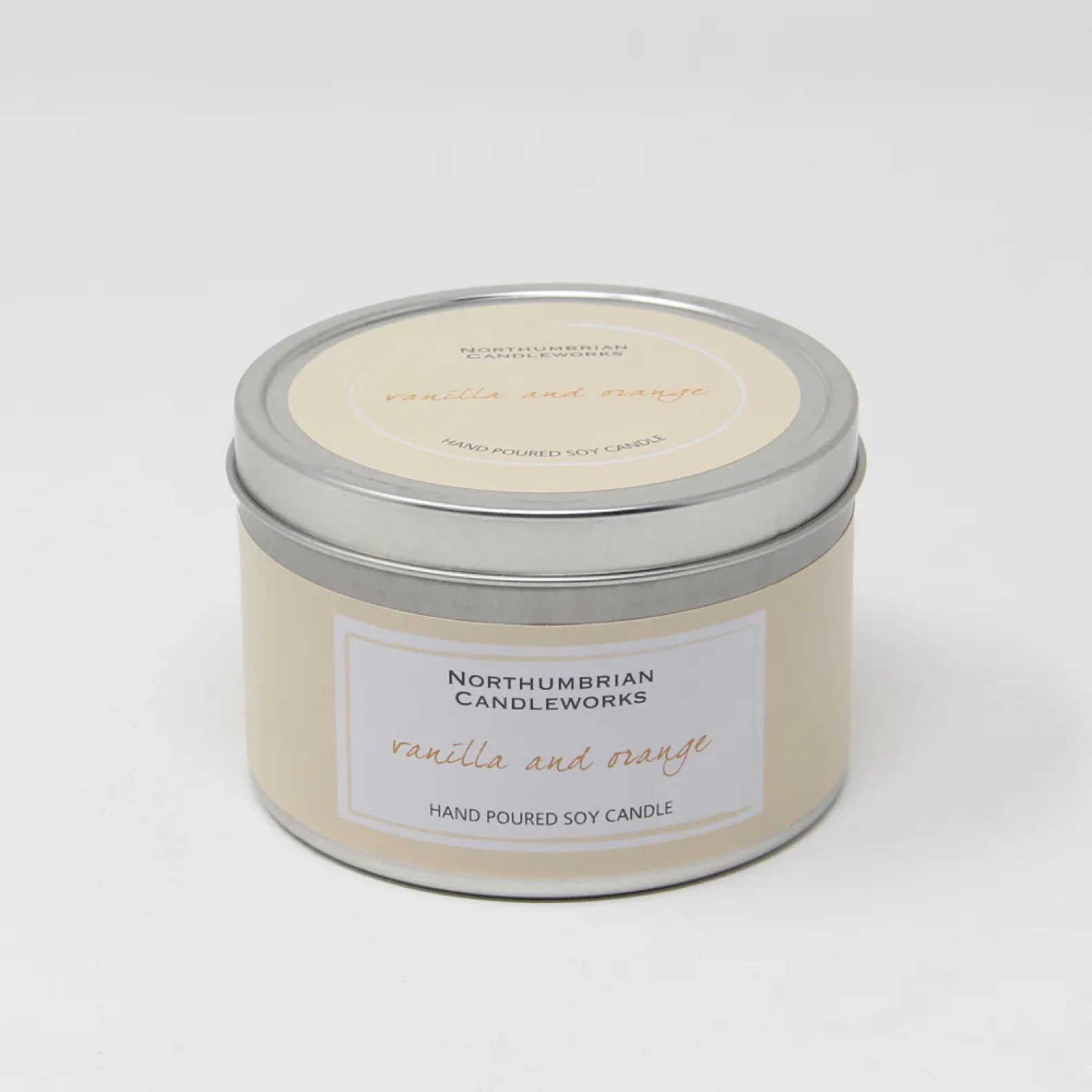 Vanilla & Orange Candle in a Tin 220g - image №2