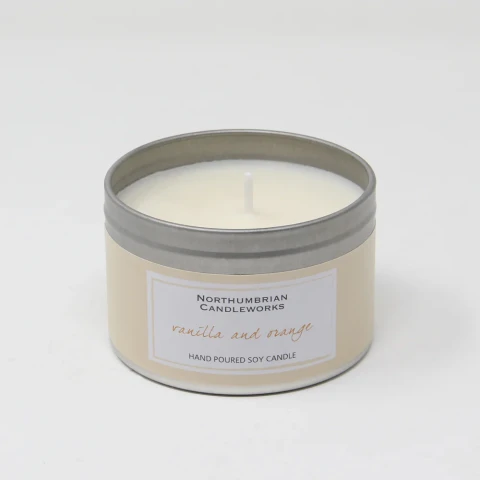 Vanilla & Orange Candle in a Tin 220g