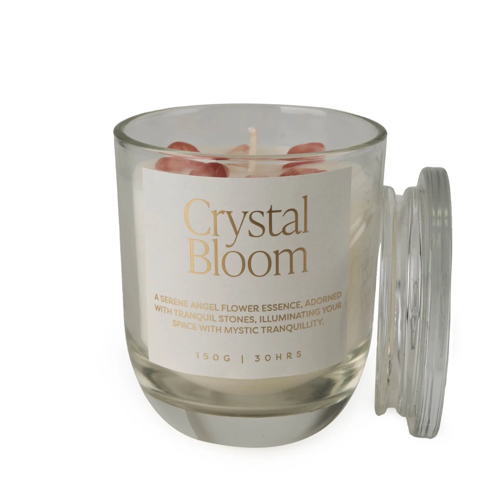 Mood Candle with Crystal
Stones Well Being 150g - image №2