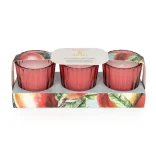 Set Of Three Votives - Mango & Honey - image №1