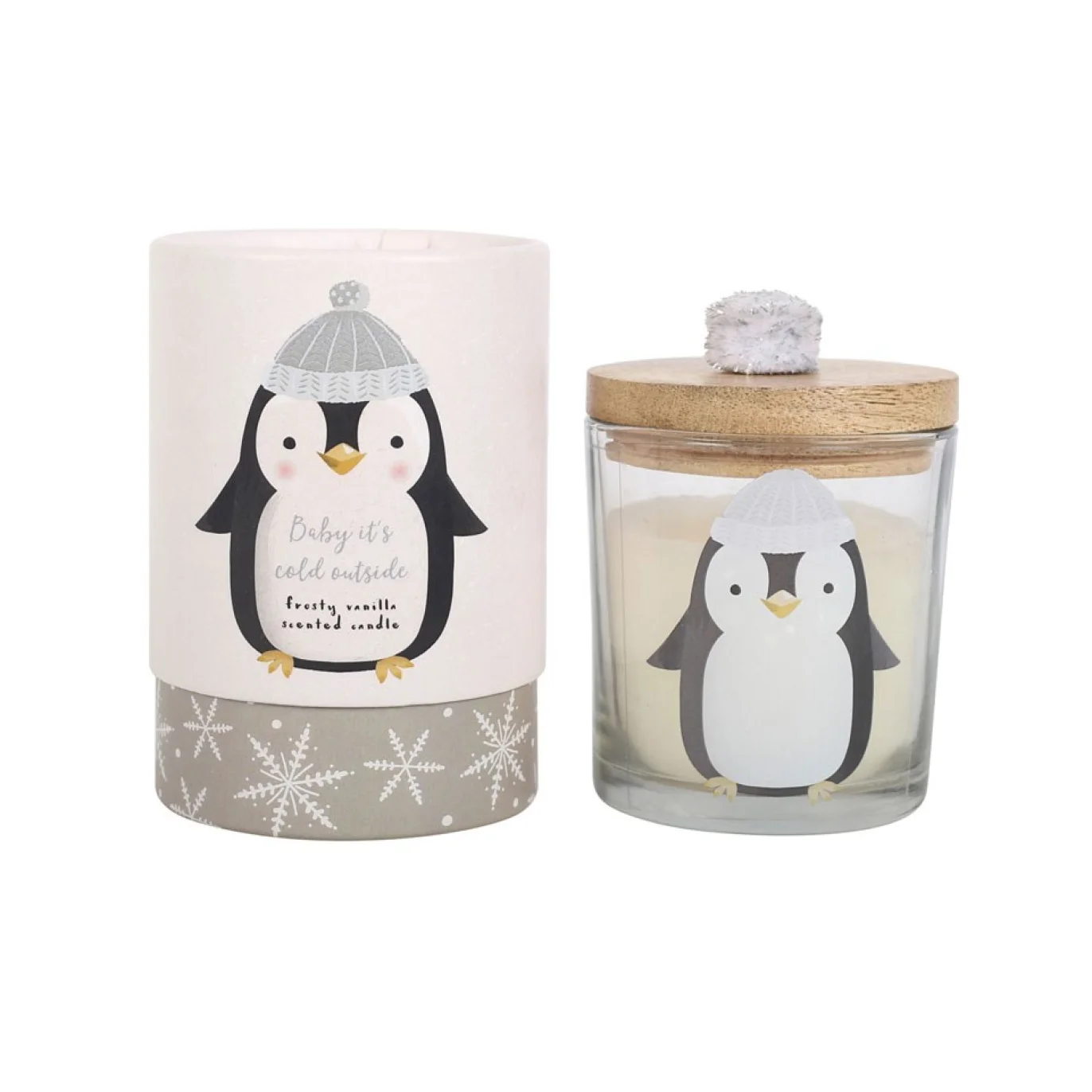 Frosty Vanilla Penguin Candle - image №1