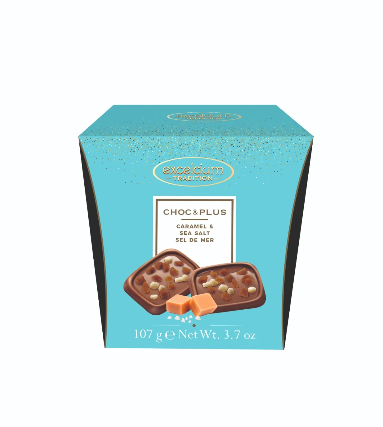 Excelcium Chocolate with caramel&sea salt 107gr - image №1