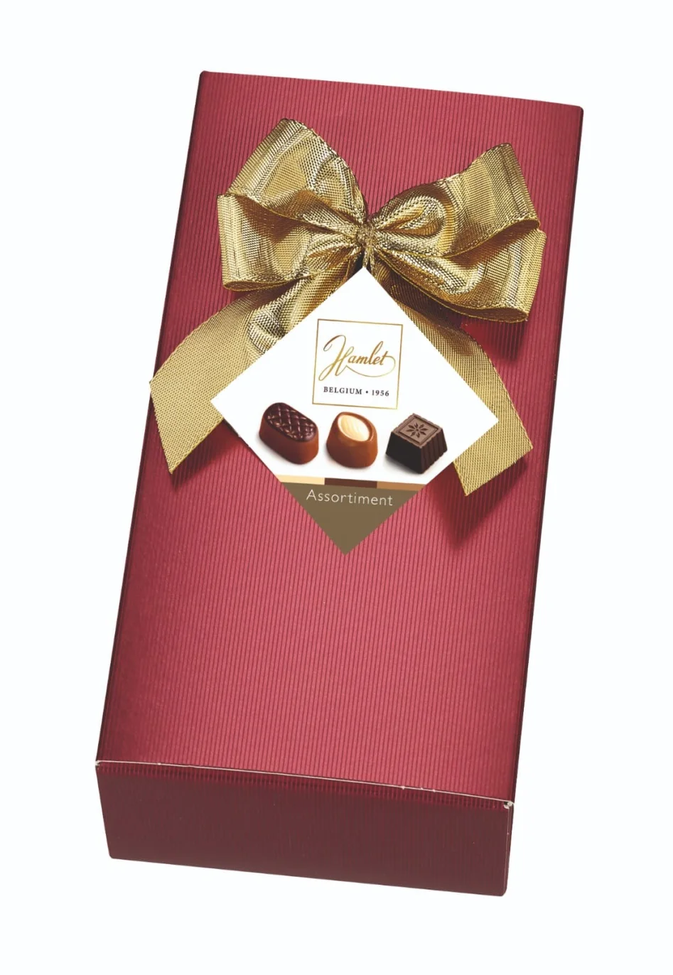 Hamlet Belgian Chocolate with bow red 250gr - image №1