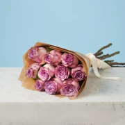 10 Premium Purple Roses - image №4