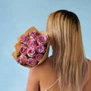 10 Premium Purple Roses - image №5
