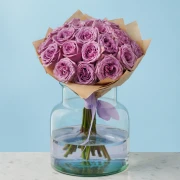20 Premium Purple Roses - image №2