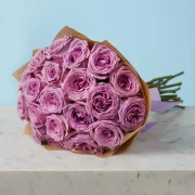 20 Premium Purple Roses - image №4