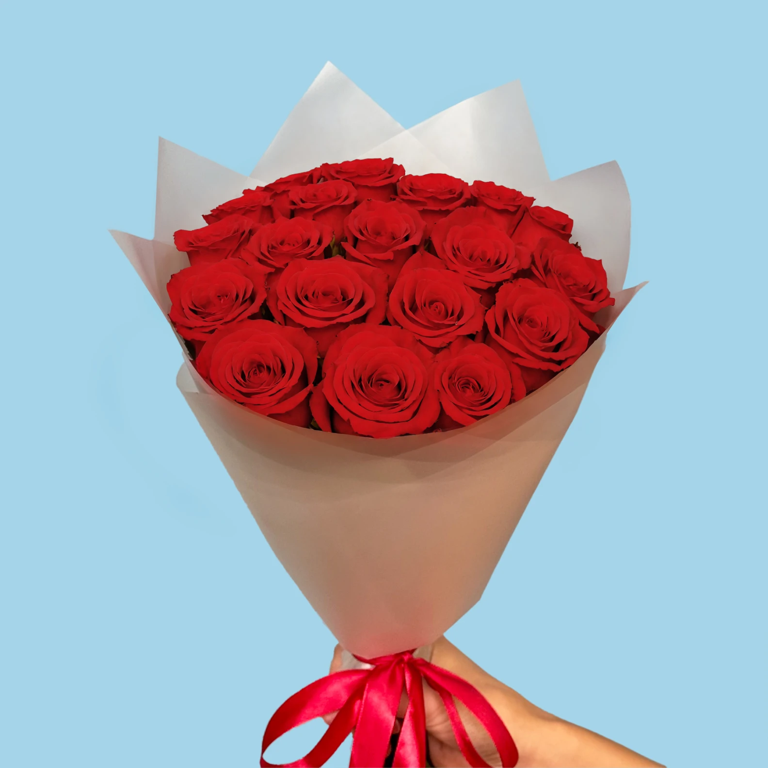 20 Premium Red Roses - image №3