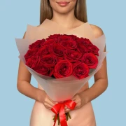 20 Premium Red Roses - image №1