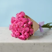 5 Peony Pink Roses - image №4