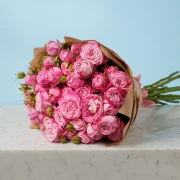 10 Peony Pink Roses - image №3
