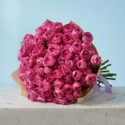 20 Peony Pink Roses - image №4